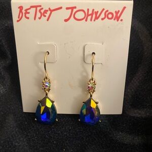 Betsey Johnson Tear Drop Earrings